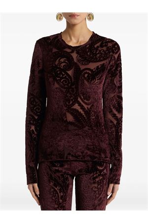 Top In Velluto Jacquard Con Motivo Paisley ETRO | WRJB001199JMD03M5039