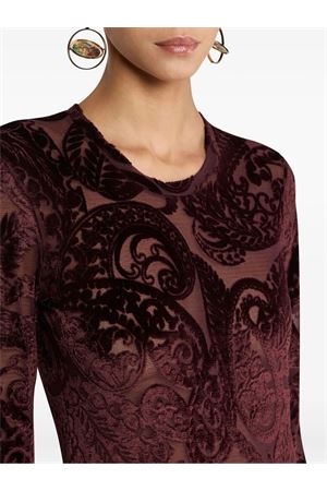 Top In Velluto Jacquard Con Motivo Paisley ETRO | WRJB001199JMD03M5039