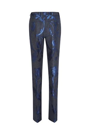 Dark blue damask-print jeans ETRO | WRNB002699TJED4S9885