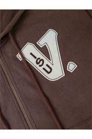 Brown cotton Hoodie Jacket EVISU | 2EAEJM5SW6022BROWN