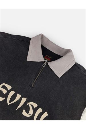 Felpa in cotone nero con cappuccio EVISU | 2EAEJM5SW6106BLACK