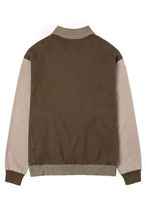 Felpa in cotone verde con cappuccio EVISU | 2EAEJM5SW6106DARKARMYGREEN