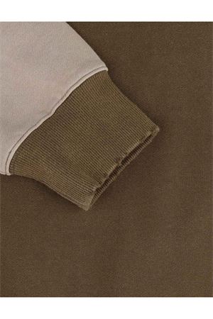 Felpa in cotone verde con cappuccio EVISU | 2EAEJM5SW6106DARKARMYGREEN