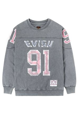 Grey cotton long sleeves T-shirt EVISU | 2EAEJM5TL6105LIGHTGREY
