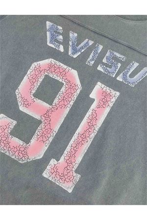Grey cotton long sleeves T-shirt EVISU | 2EAEJM5TL6105LIGHTGREY