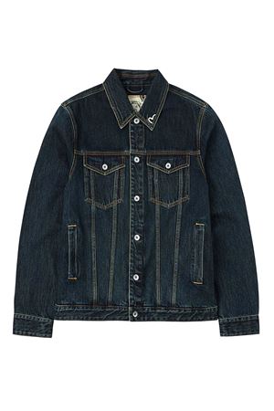 Washed Brushstroke Daicock Print Regular Fit Denim Jacket EVISU | 2EAHTM5DJ1003INDIGO