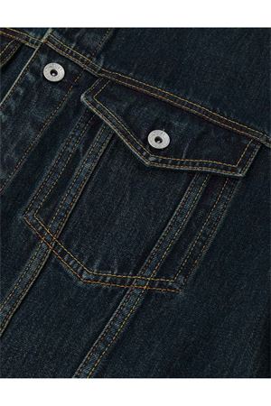 Washed Brushstroke Daicock Print Regular Fit Denim Jacket EVISU | 2EAHTM5DJ1003INDIGO