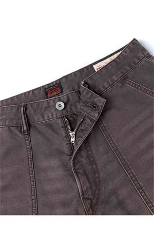 Multi Logos Print Balloon Fit Washed Woven Pants EVISU | 2EAHTM5PT1092CHOCOLATE