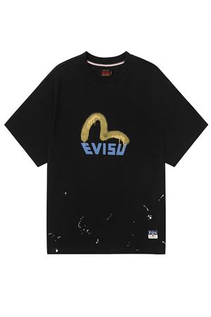 Black cotton T-shirt EVISU | 2EAHTM5TS1159BLACK