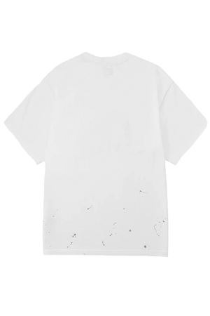 Graffiti-Style Seagull and Logo Print Relax Fit T-Shirt EVISU | 2EAHTM5TS1159OFFWHITE