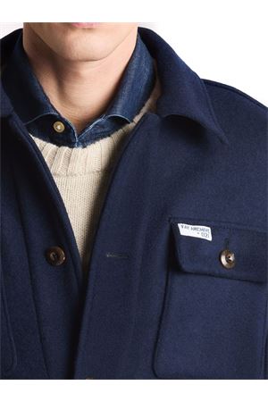 Shirt Jac in Panno di Lana Blu FAY | MAM04512820XRIU808