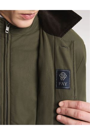 Short Morning Raincoat in Cotton and Nylon Faille FAY | NAM13510100XLZV805