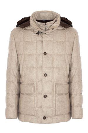 Piumino in lana vergine beige FAY | NAM36510480WGZC401