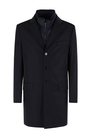 Double Coat in Gabardine Stretch FAY | NAM5351168STOAB999