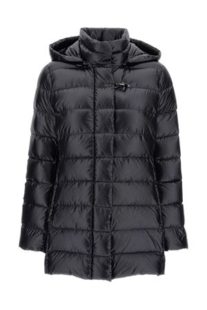Piumino con cappuccio in nylon nero FAY | NAW36513160ICIB999