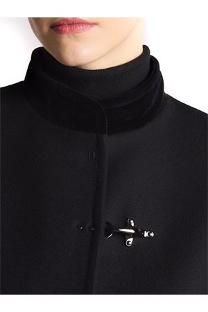 Coat in Black Wool Fabric FAY | NAW50513130SGLB999
