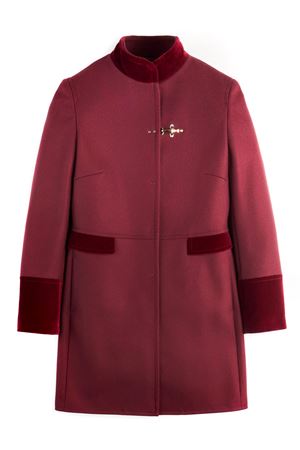 Coat in Red Wool Fabric FAY | NAW50513130SGLR004