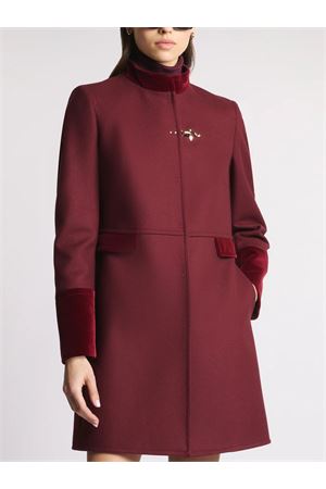 Coat in Red Wool Fabric FAY | NAW50513130SGLR004