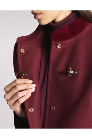 Coat in Red Wool Fabric FAY | NAW50513130SGLR004