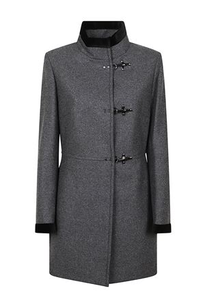 Virginia Coat in Panno di Lana Grigio FAY | NAW50514000XMYB803