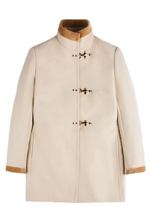 Virginia Coat in Mélange Wool Fabric FAY | NAW50514000XMYC002