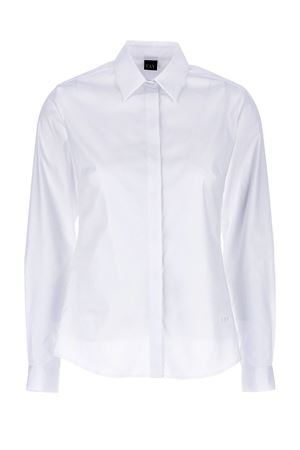 Slim Shirt in Stretch Poplin FAY | NCWA151565SORMB001