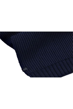 Sciarpa in maglia di lana blu FAY | NSMF2512960XWIU801