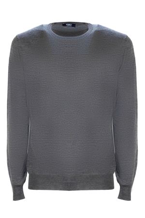 Grey 140S virgin wool jumper FEDELI | MU00701221