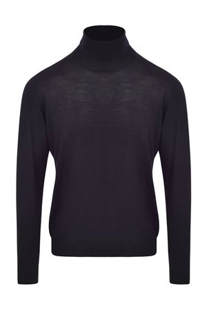 Dark blue superfine wool sweater FEDELI | MU0070136