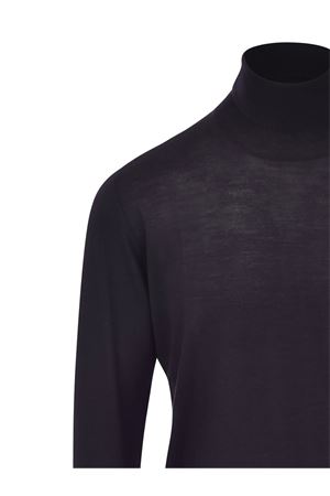 Dark blue superfine wool sweater FEDELI | MU0070136
