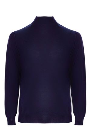 Blue 140S virgin wool jumper FEDELI | MU0079816