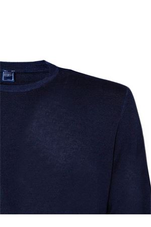 Blue merino wool sweater FEDELI | MU0F702380