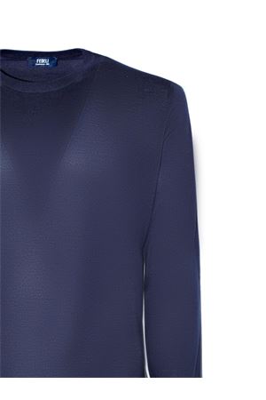 Blue cashmere-silk blend sweater FEDELI | MU0L711913
