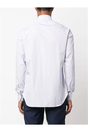 Camicia a righe in cotone blu e bianco FINAMORE | C0485Z01