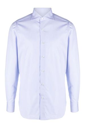 Camicia in cotone blu e bianco FINAMORE | C055801