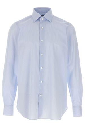 Camicia in cotone blu e bianco FINAMORE | C059702