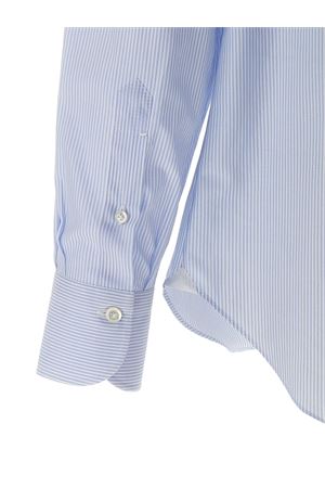 Camicia in cotone blu e bianco FINAMORE | C059702