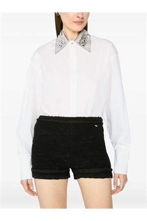 Camicia over con collo gioiello GENNY | 79AAL645N0086003