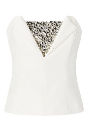 Top bustier con ricamo di strass GENNY | 79AAM615N0356021