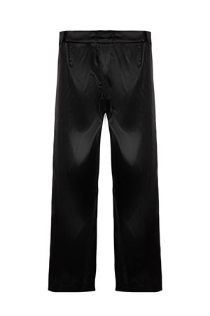 Pantaloni in Raso Nero a Gamba Larga GENNY | 79AJA177N0451899