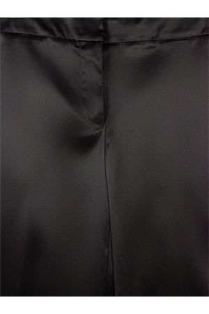 Pantaloni in Raso Nero a Gamba Larga GENNY | 79AJA177N0451899