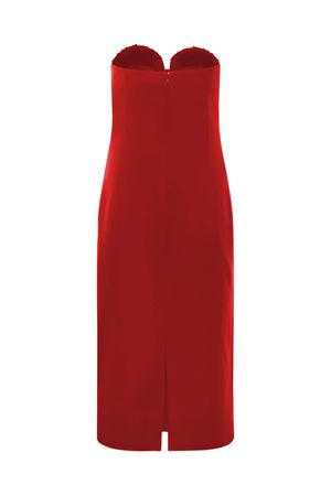 Abito midi in misto lana vergine rosso GENNY | 79AJO473N0278564