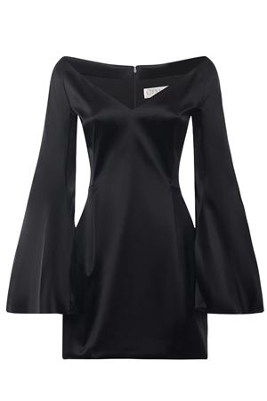 Black Mini Dress With V-Neck GENNY | 79AJOC66N0451899