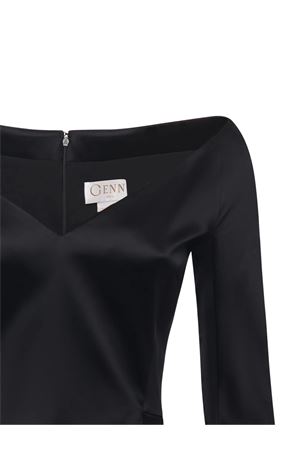 Black Mini Dress With V-Neck GENNY | 79AJOC66N0451899