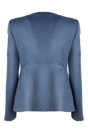 Blazer in misto lana blu GENNY | 79AJQ568N0710240