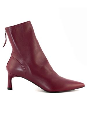 Red soft leather Gil ankle boot HALMANERA | GIL26MOGANO