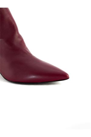 Red soft leather Gil ankle boot HALMANERA | GIL26MOGANO