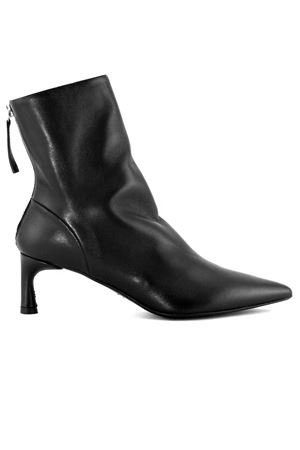 Black soft leather Gil ankle boot HALMANERA | GIL26NERO