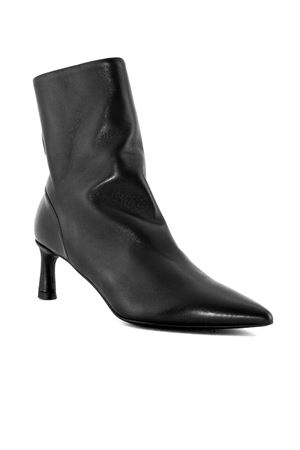 Black soft leather Gil ankle boot HALMANERA | GIL26NERO