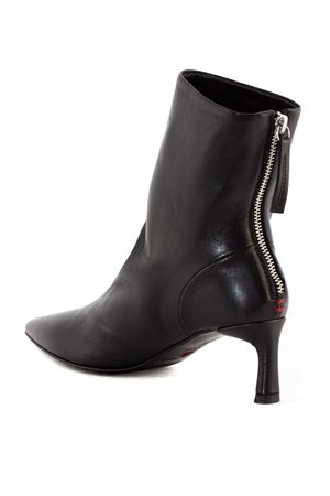Black soft leather Gil ankle boot HALMANERA | GIL26NERO